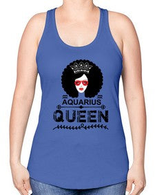 Aquarius queen 75# - aquarius -Racerback Tank