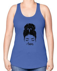 Aries woman - aries -Racerback Tank