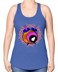 Bastard alarm 10# - cartoon general -Racerback Tank