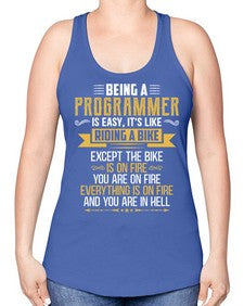 Being a Programmer 3# - computer -Racerback Tank