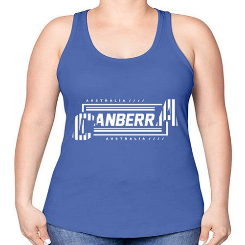 Canberra 542# - cities -Racerback Tank