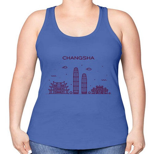 Changsha 553# - cities -Racerback Tank