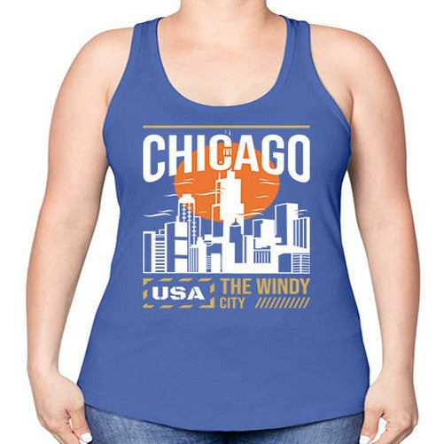 Chicago 571# - cities -Racerback Tank
