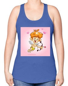 Cupid 80# - cartoon general -Racerback Tank