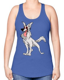 dog 109# - dogs -Racerback Tank