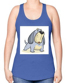 dog 115# - dogs -Racerback Tank