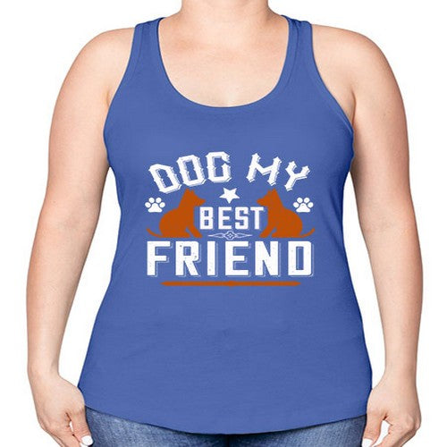 Dog My Best Friend Style 219# - dogs -Racerback Tank