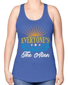 Everyones quick to blame the alien 54# - ufo -Racerback Tank
