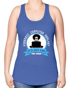 Forensic computer analyst 46# - computer -Racerback Tank
