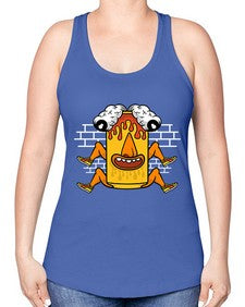 Fuck the weekend 128# - cartoon general -Racerback Tank