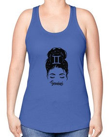 Gemini woman - gemini -Racerback Tank