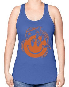 Give smile get hugs 131# - cartoon general -Racerback Tank