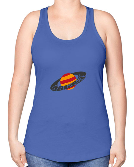 Givemespace 27# - space -Racerback Tank