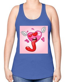 Heart 139# - cartoon general -Racerback Tank