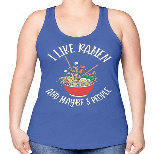I Like Ramen Japanese Noodles 239# - anime -Racerback Tank