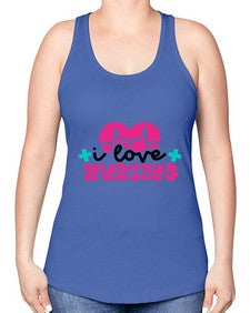 I Love Nursing Style Style 896# - nurse -Racerback Tank