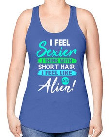 I feel sexier with short hair 12# - ufo -Racerback Tank