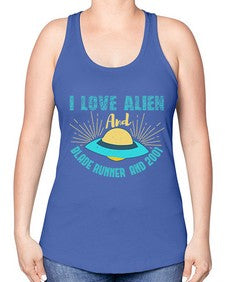 I love alien and blade runner 18# - ufo -Racerback Tank