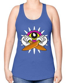 I spy you 140# - cartoon general -Racerback Tank