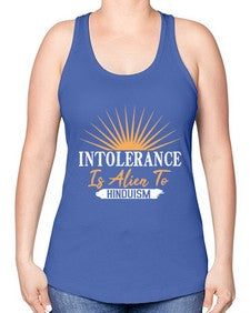 Intolerance is alien 29# - ufo -Racerback Tank