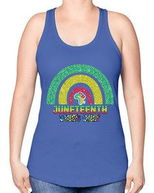Juneteenth Vibes Only 5# - black juneteenth -Racerback Tank