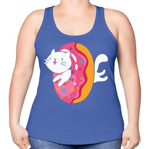 Kawaii Cat Donut Anime Lover Anime 267# - anime -Racerback Tank
