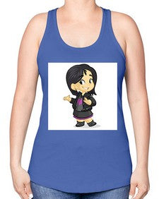 Kid 147# - cartoon general -Racerback Tank