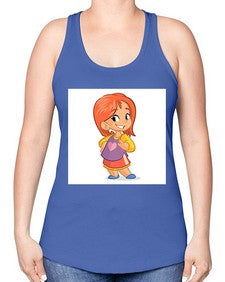 Kid 153# - cartoon general -Racerback Tank