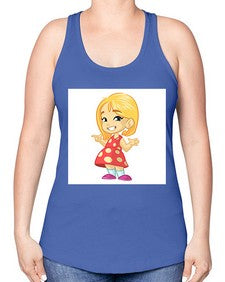 Kid 154# - cartoon general -Racerback Tank
