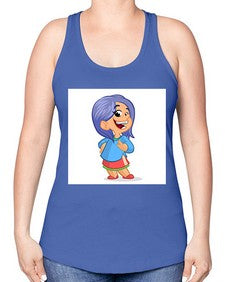 Kid 155# - cartoon general -Racerback Tank