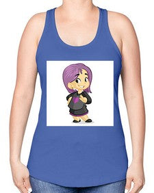 Kid 156# - cartoon general -Racerback Tank