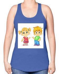 Kid 157# - cartoon general -Racerback Tank