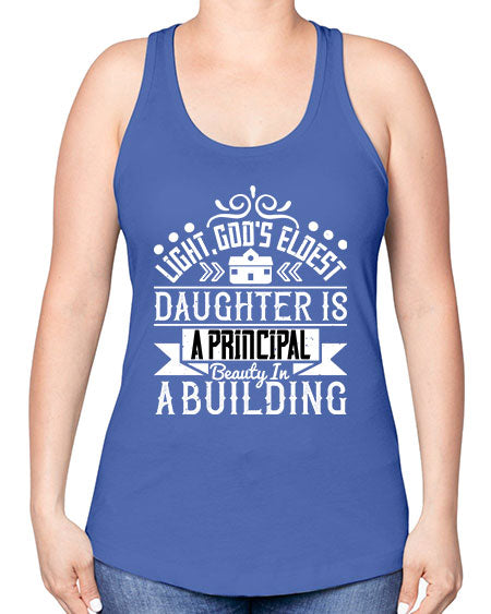 Light Gods eldest daughter is a principal beauty in a building Style 274# - architect -Racerback Tank