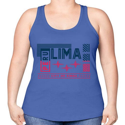 Lima 1138# - cities -Racerback Tank