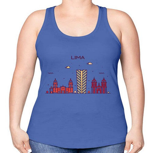 Lima 1139# - cities -Racerback Tank