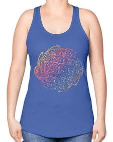 Mandala Dream Rainbow Glitter 760# - mandala -Racerback Tank