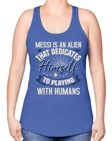 Messi is alien that dedicates himself 33# - ufo -Racerback Tank