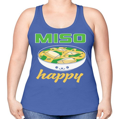 Miso Anime Japanese Food Lover 268# - anime -Racerback Tank