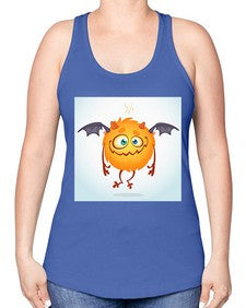 Monster 177# - cartoon general -Racerback Tank