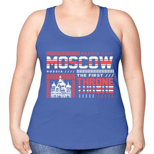 Moscow 1356# - cities -Racerback Tank