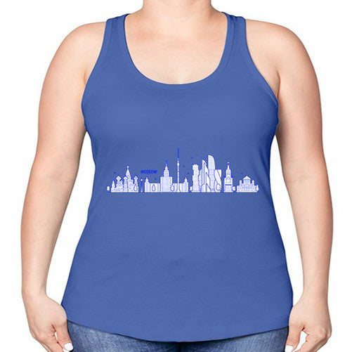 Moscow 1358# - cities -Racerback Tank