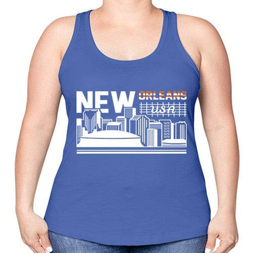 New Orleans 1465# - cities -Racerback Tank