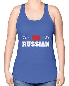 No Russian 37# - video games -Racerback Tank