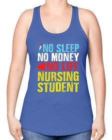 No Sleep Style 314# - nurse -Racerback Tank