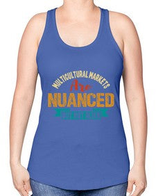 Nulticultural markets are nuanced but not alien 36# - ufo -Racerback Tank