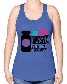 Nurse In Progress Style Style 1161# - nurse -Racerback Tank