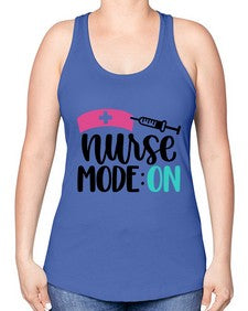 Nurse Mode ON Style Style 1181# - nurse -Racerback Tank