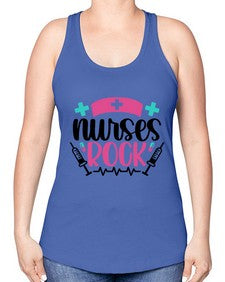 Nurses Rock Style Style 1254# - nurse -Racerback Tank
