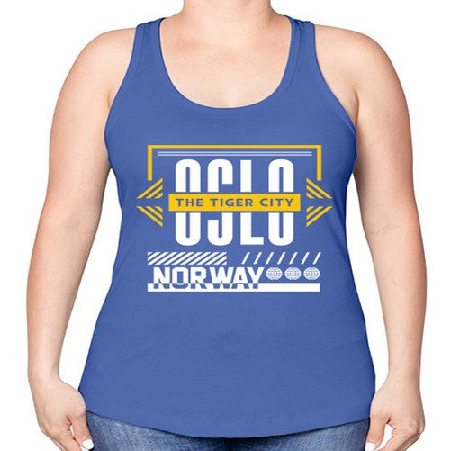 Oslo 1553# - cities -Racerback Tank