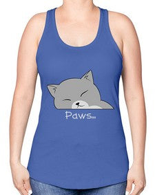 Paws - cats -Racerback Tank